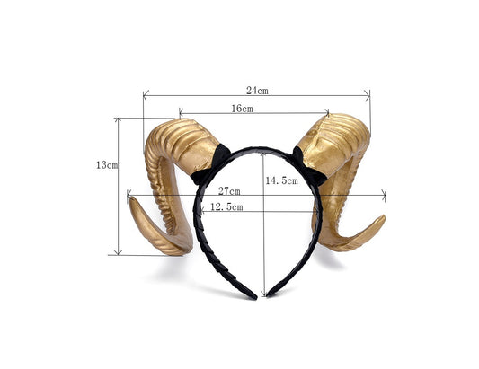 New horn antlers headband wide headband Christmas Halloween resurrection exaggerated headwear